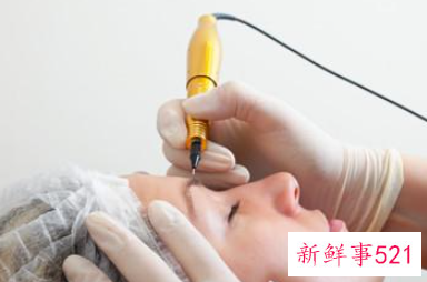 纹眉迅速变淡的方法