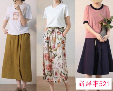 50岁女人半身裙的搭配