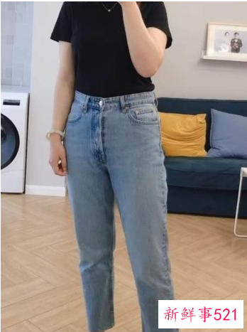 直筒裤穿搭图片