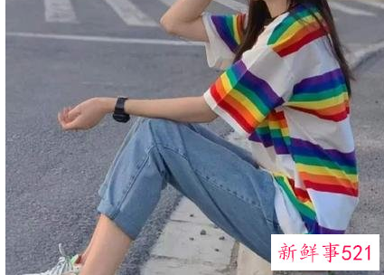 直筒裤穿搭图片