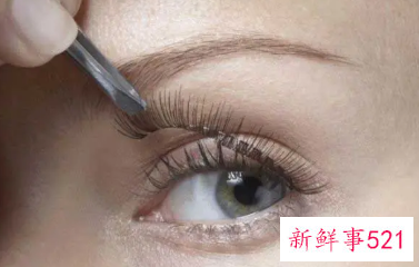 假睫毛怎么贴好看