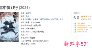 雪中悍刀行调整排播被投诉虚假宣传