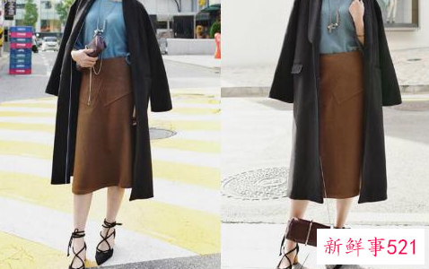 黑色呢大衣怎么搭配