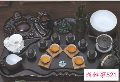 茶桌茶具正确摆放图片