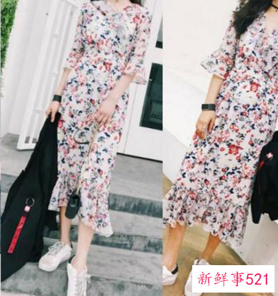 春季连衣长裙如何搭配