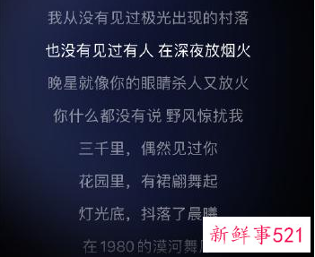 柳爽漠河舞厅歌词含义