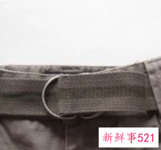 双环扣腰带怎么系好看