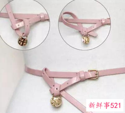 双环扣腰带怎么系好看