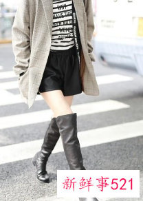 短裤配靴子好看吗