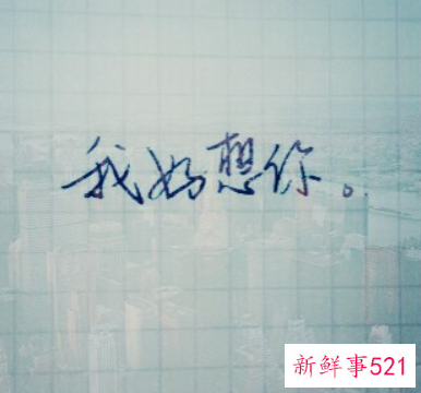 我好想你的句子