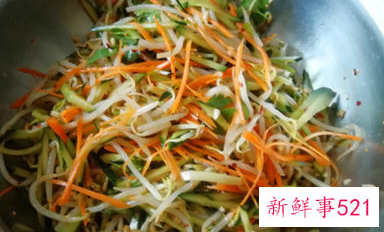 胡萝卜豆芽凉拌的做法窍门
