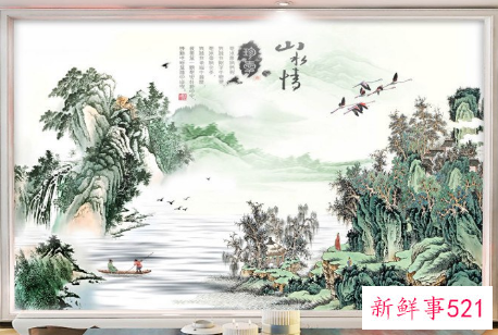 电视墙选什么背景招财