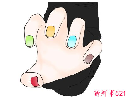 手指甲短做什么颜色好看
