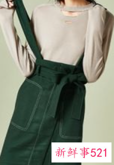 墨绿色半裙搭配图