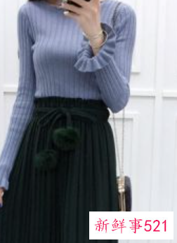 墨绿色半裙搭配图