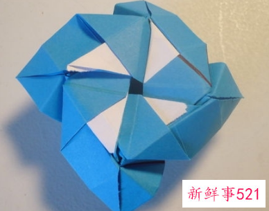 简易折纸花玫瑰花