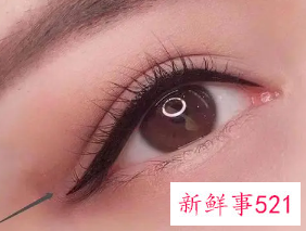 纹眼线1到7天图片