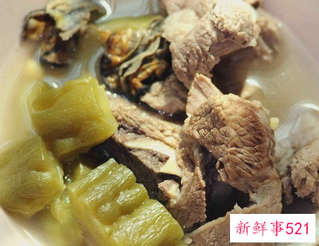 苦瓜黄豆蚝豉猪骨汤的做法