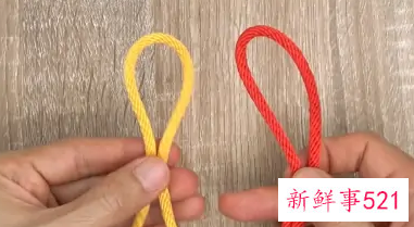 两股绳收尾打结方法图解