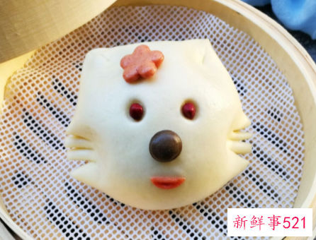 玉面可爱猫咪花样馒头