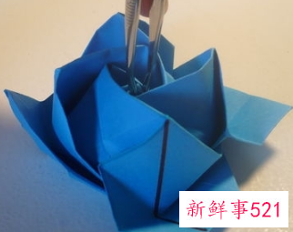 简易折纸花玫瑰花