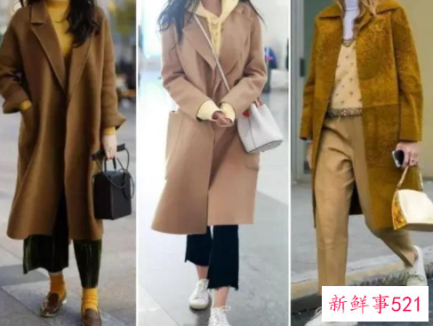 冬天驼色大衣
