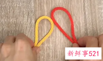 两股绳收尾打结方法图解