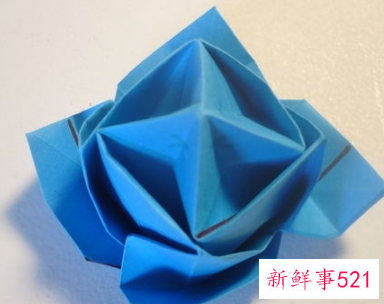 简易折纸花玫瑰花