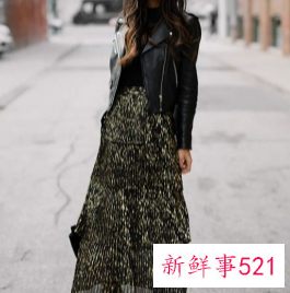 黑色皮衣怎么穿搭好看