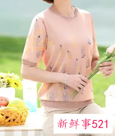 上衣夏装女中老年穿