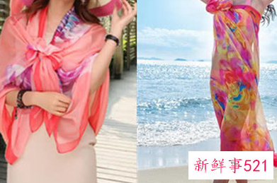 防晒披肩的各种围法图解