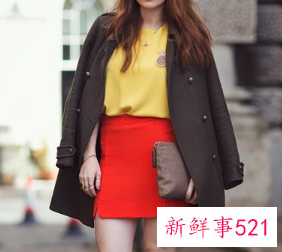 红色长裙配什么上衣