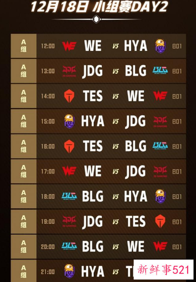 2021德玛西亚杯参赛队伍