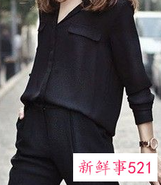 女式黑色衬衫怎么搭配