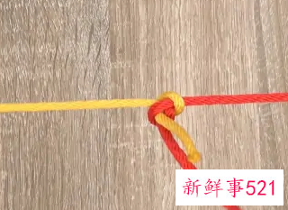两股绳收尾打结方法图解
