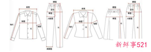 女人衣服尺寸是怎样的