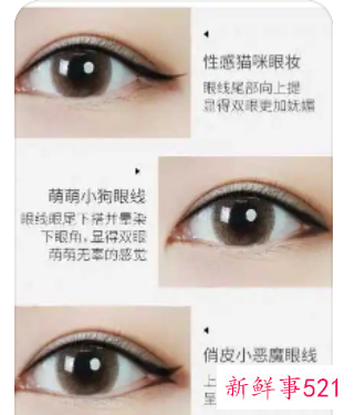眼线怎么画显眼大