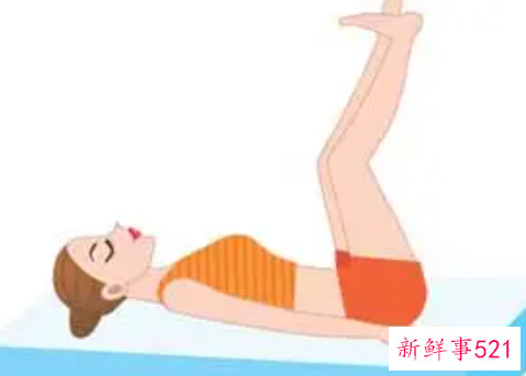 睡前床上瘦腿减肥操