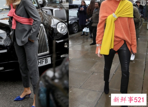 毛衣可以搭围巾吗