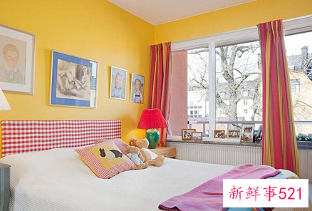 卧室墙布颜色搭配