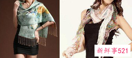 怎样用丝巾做披肩