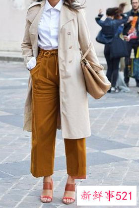 40一50女士阔腿裤穿什么上衣