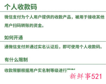 个人收款码过渡期内可正常使用