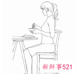 正确的吃饭姿势