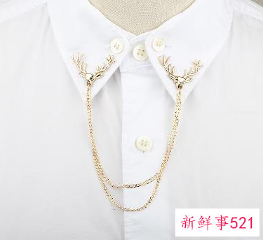 穿西装胸针佩戴位置