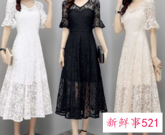 蕾丝裙连衣裙
