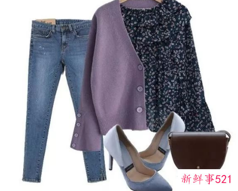 碎花衬衫的各种搭配