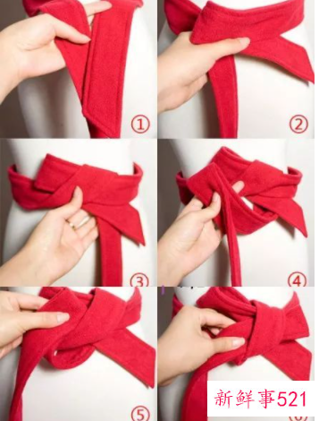 大衣腰带怎么系好看