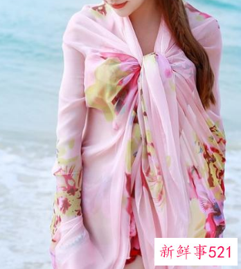 纱巾做防晒衣的方法