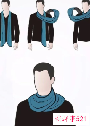 围巾怎么系好看又简单男生